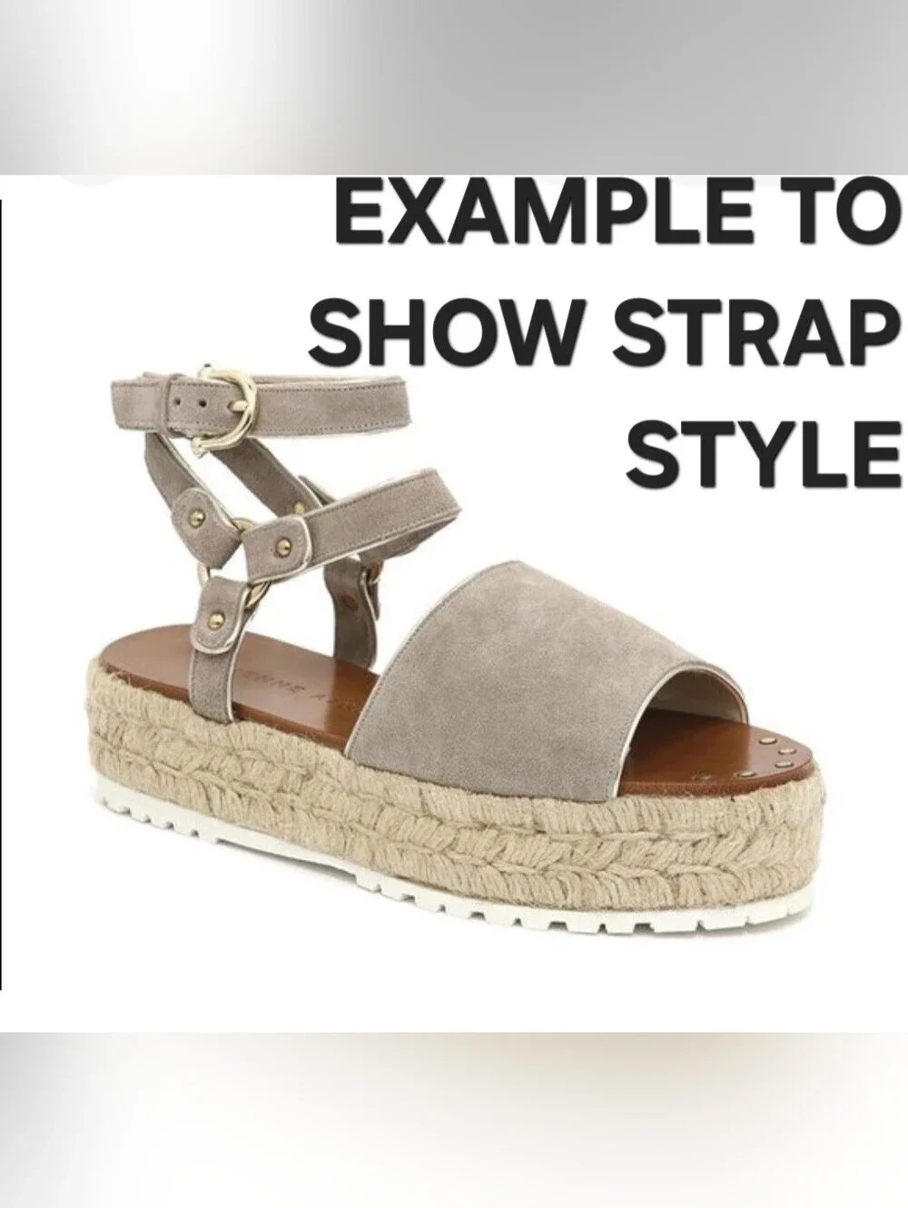 Etienne Aigner buckle espadrille